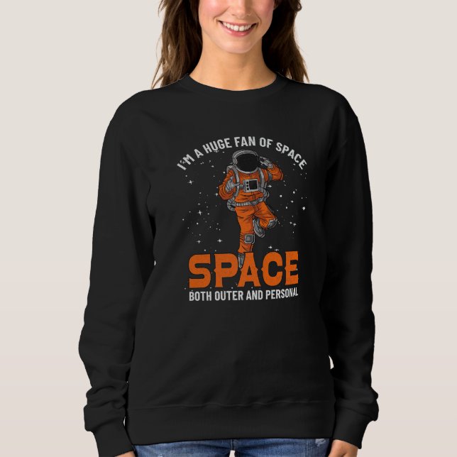 Astronaut Astronomy Solar System Outer Space Kids  Sweatshirt (Front)
