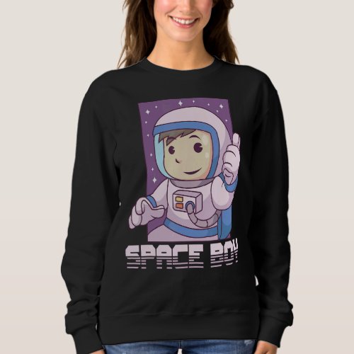 Astronaut Astronomy Solar System Outer Space Kids Sweatshirt