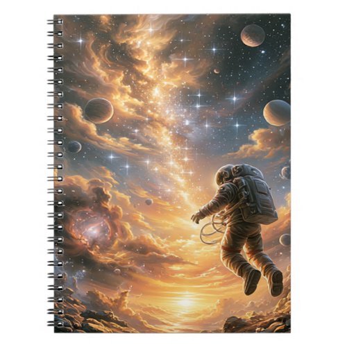 Astronaut Astronomy Space Travel Planets Notebook