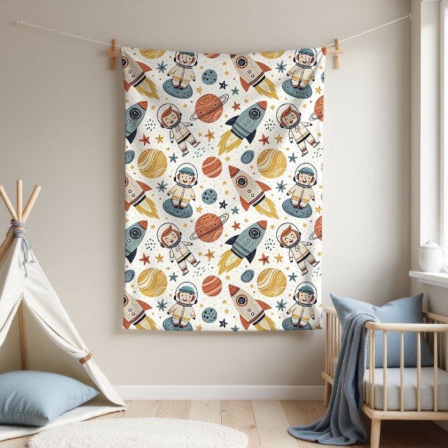 Astronaut Baby Blanket Rocket Gift for Little Boy (Astronaut Baby Blanket Rocket Gift for Little Boy)