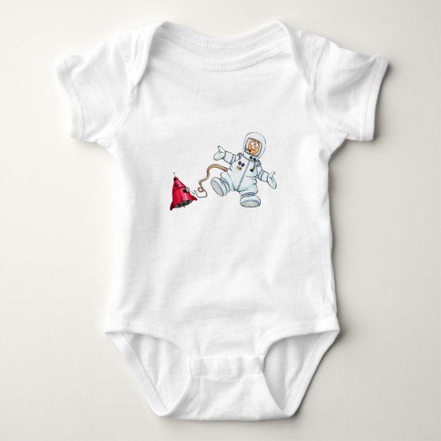 astronaut baby bodysuit (Front)