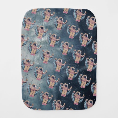 Astronaut Baby Burp Cloth