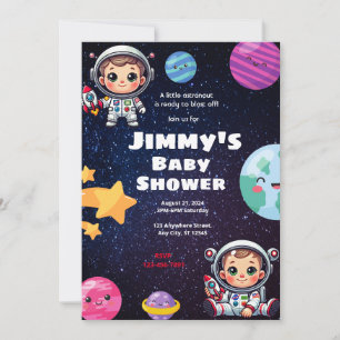 Astronaut Baby Shower Invitation
