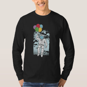 Astronaut Balloons Vex Playful Imaginative Space B T-Shirt