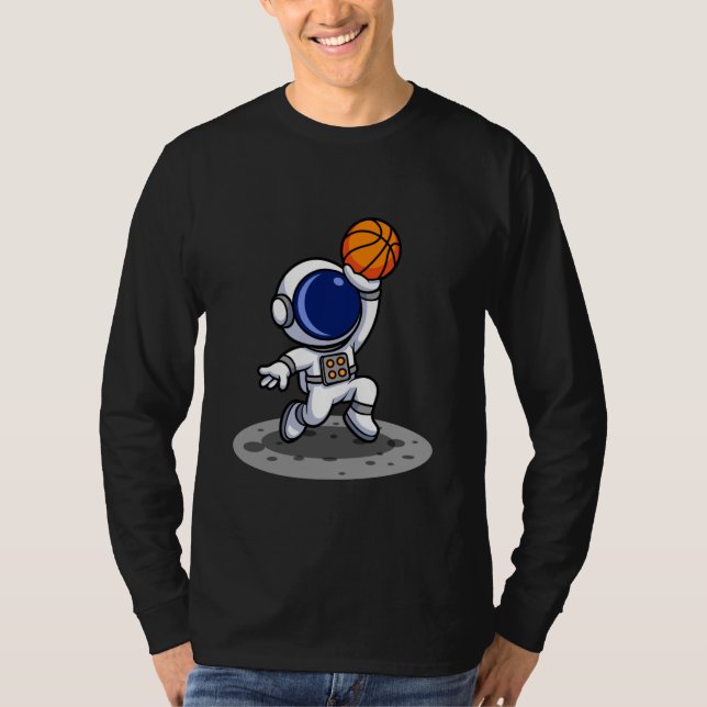 Astronaut Basketball Adventure T-Shirt (Front)