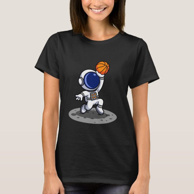 Astronaut Basketball Adventure T-Shirt (Front)