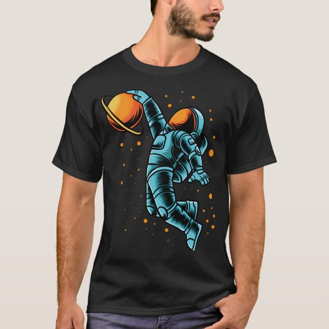 Astronaut Basketball T-Shirt (Front)
