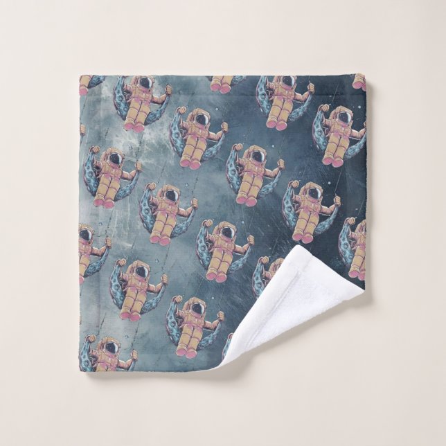 Astronaut Bath Towel Set (Wash Cloth)