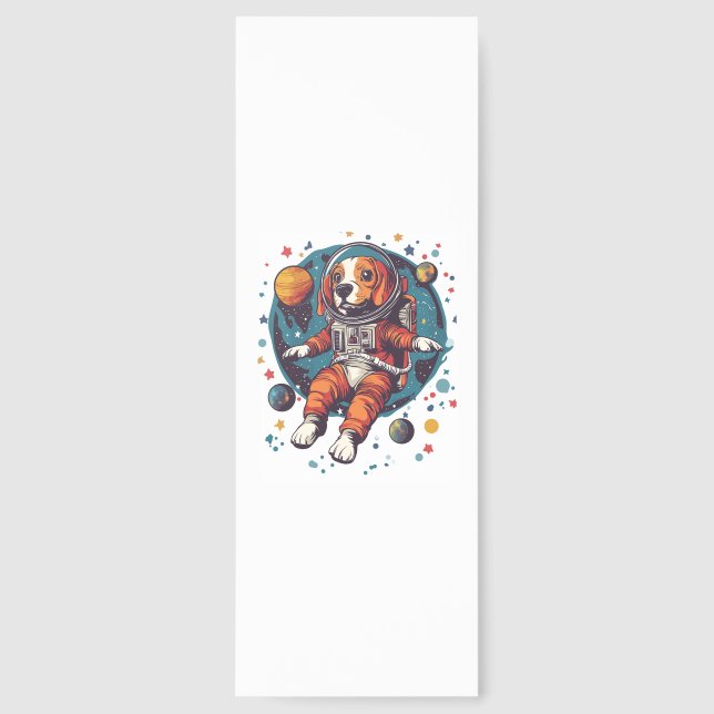 Astronaut Beagle � Space Explorer Dog Bookmarks (Front)
