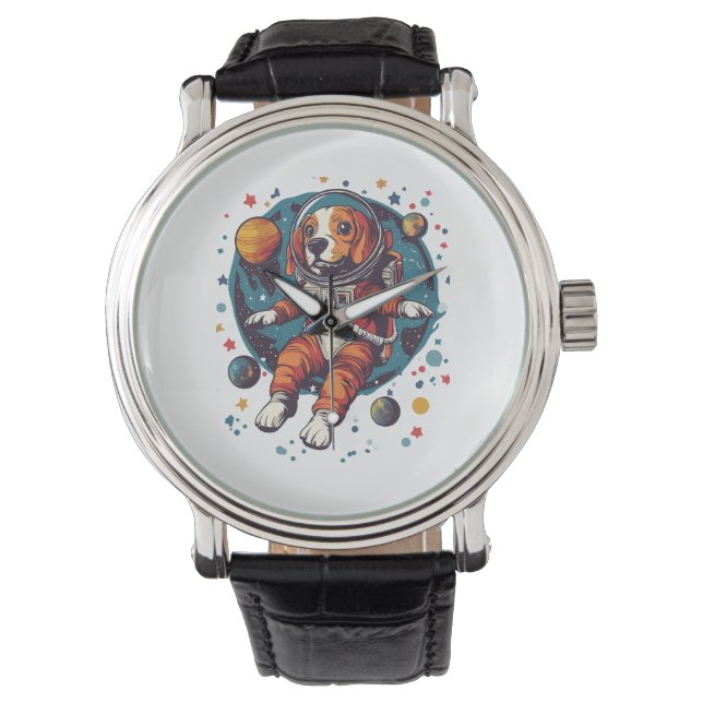 Astronaut Beagle � Space Explorer Dog Watch (Front)