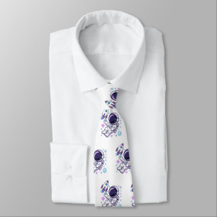 Astronaut Beautiful Designed pattern Neck Tie