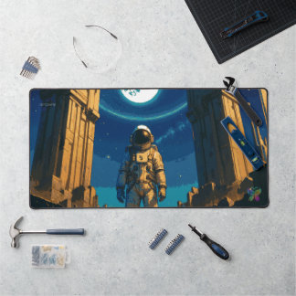 Astronaut Beneath the Celestial Gate Desk Mat