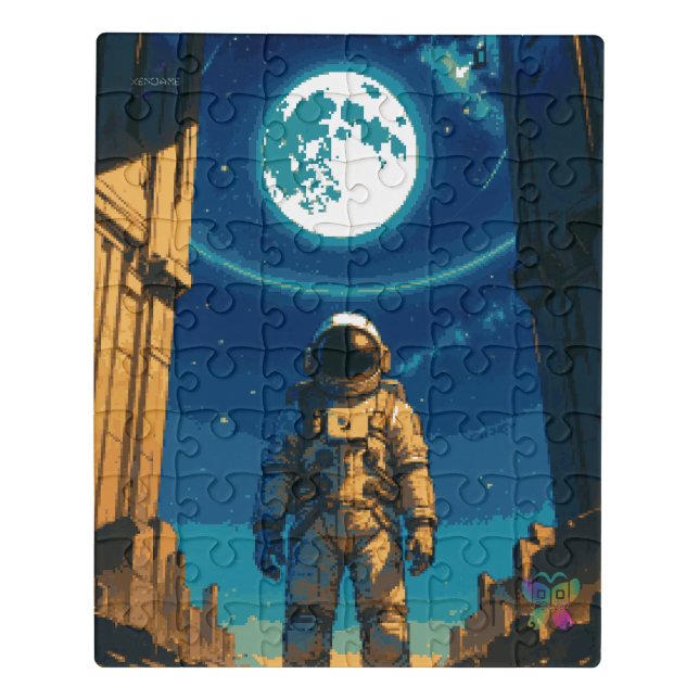 Astronaut Beneath the Celestial Gate Jigsaw Puzzle (Puzzle Vertical)
