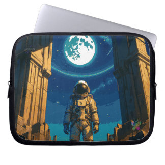 Astronaut Beneath the Celestial Gate Laptop Sleeve