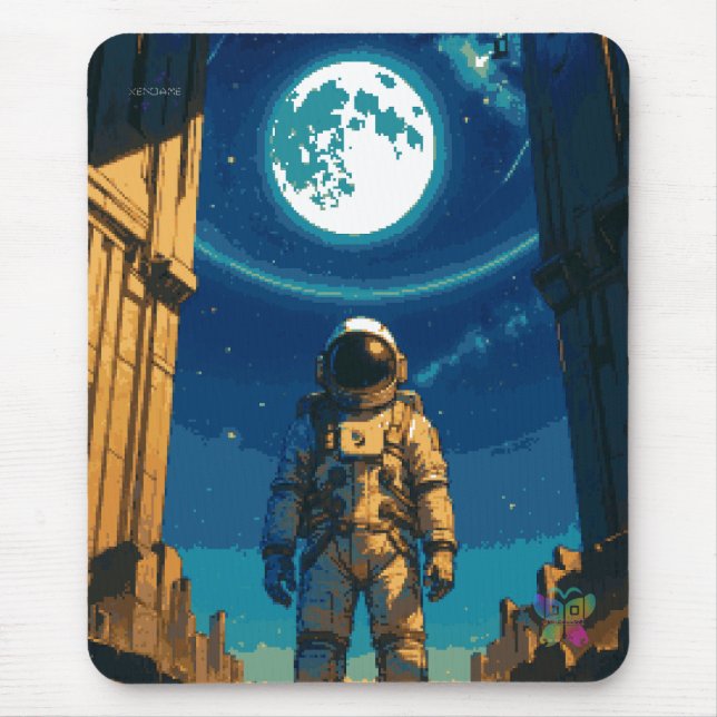 Astronaut Beneath the Celestial Gate Mouse Pad (Front)