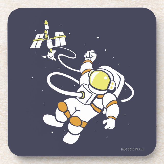 Astronaut Beverage Coaster (Front)