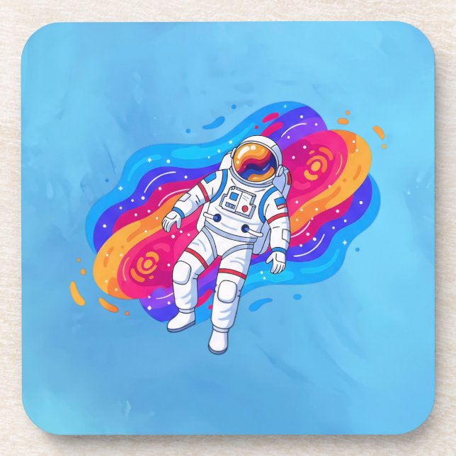 Astronaut Beverage Coaster (Front)