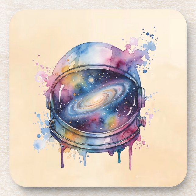Astronaut Beverage Coaster (Front)