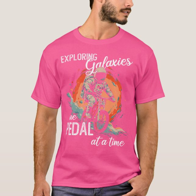 Astronaut Bicycle Cycling Downhill Mountain Bike B T-Shirt (Front)