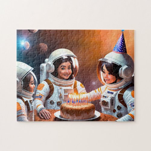 Astronaut Birthday 2 Photo Puzzles Internet Jigsaw