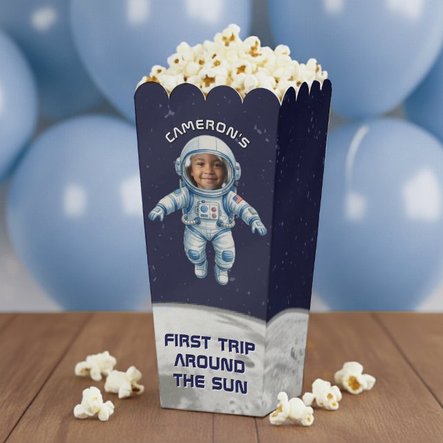 Astronaut Birthday Party 1st Trip Around the Sun Favor Boxes (Creator Uploaded)