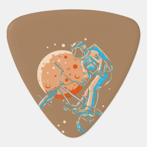 Astronaut BMX Moon Space Biker Guitar Pick