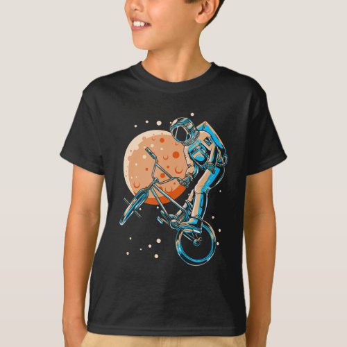 Astronaut BMX Moon Space Biker T_Shirt