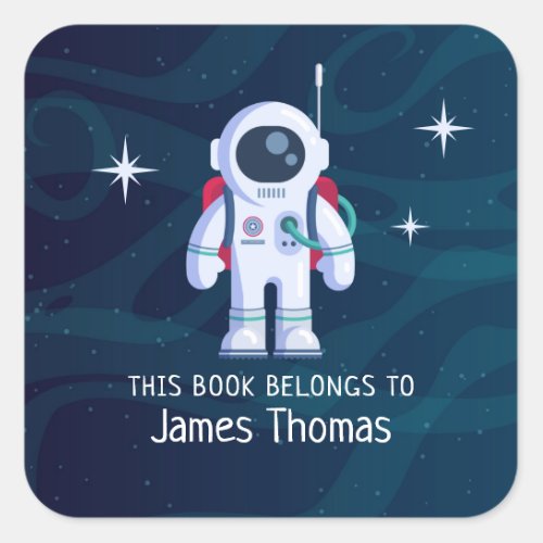 Astronaut Book Label