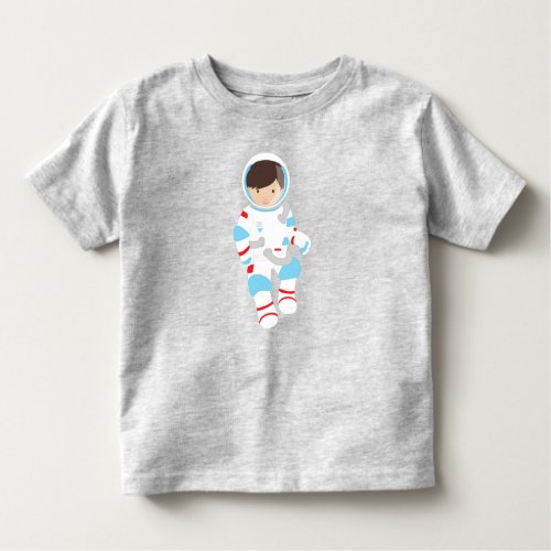 Astronaut Boy Cosmonaut Space Flight Cute Boy Toddler T_shirt
