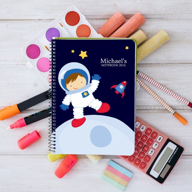 Astronaut Boy Kid's Personalized Notebook (Creator Uploaded)