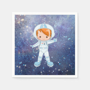 Astronaut boy Outer Space Napkins