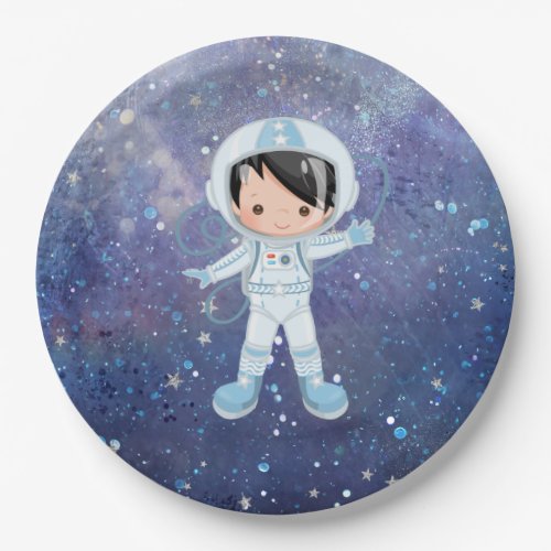 Astronaut boy Outer Space Paper Plates