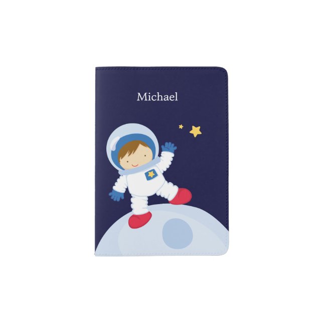 Astronaut Boy Passport Holder (Front)