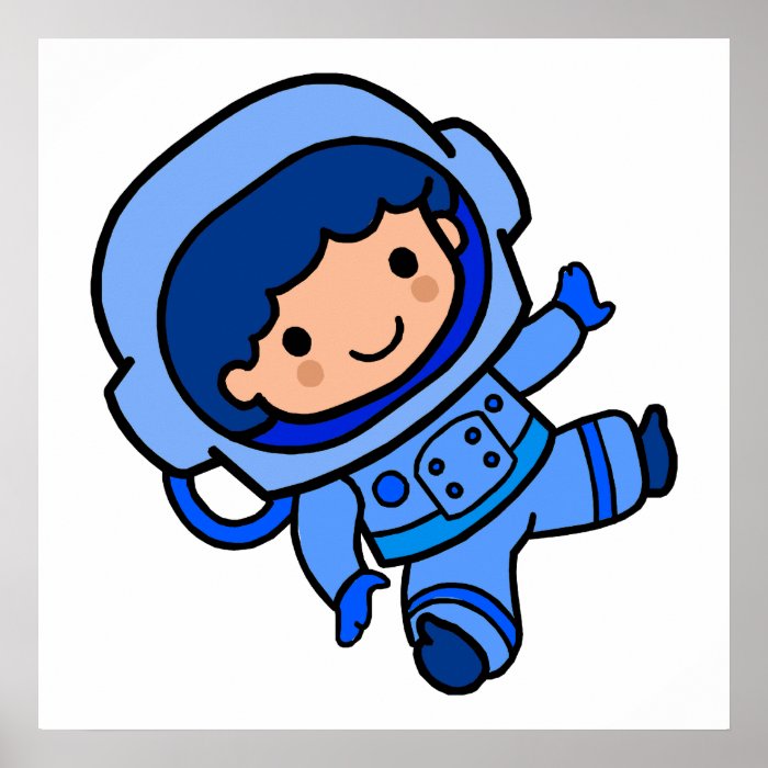 Astronaut Boy Print