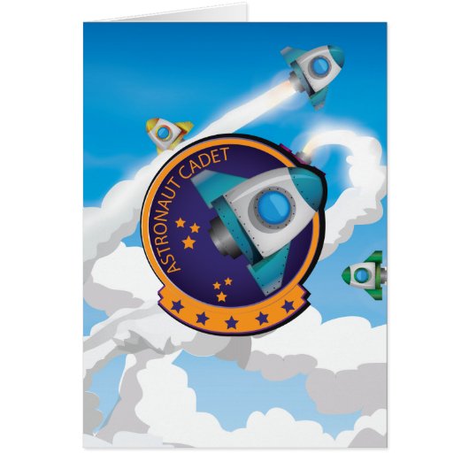 Astronaut Cadet Badge Cards (Front)
