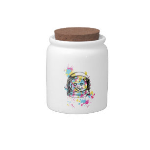 Astronaut Cat Candy Jar