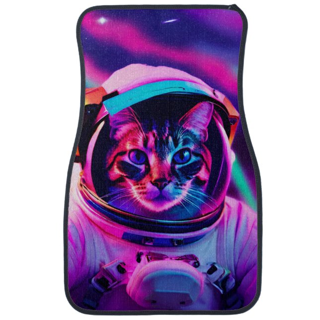 astronaut cat car floor mat (Front)
