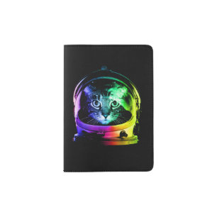 Astronaut Cat Classic Cat Lover Passport Holder