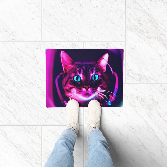 astronaut cat doormat (Indoor)