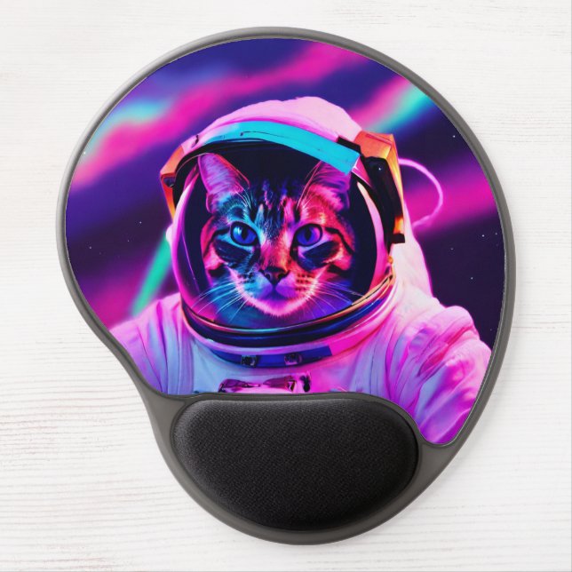astronaut cat gel mouse pad (Front)