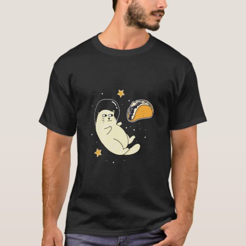 Astronaut Cat In Outer Space Taco Moon Pullover