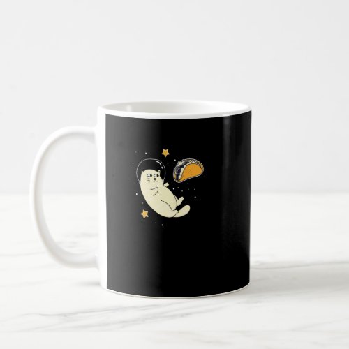 Astronaut Cat In Outer Space Taco Moon Pullover Coffee Mug