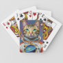 Astronaut Cat in Space  Playing Cards