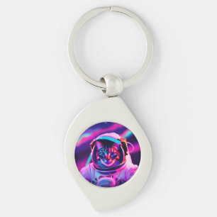 astronaut cat keychain