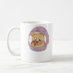 Astronaut Cat Mom Tee, Cosmic Feline Cat Fun Coffee Mug