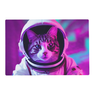 astronaut cat placemat