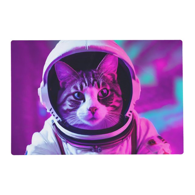 astronaut cat placemat (Front)