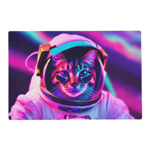 astronaut cat placemat
