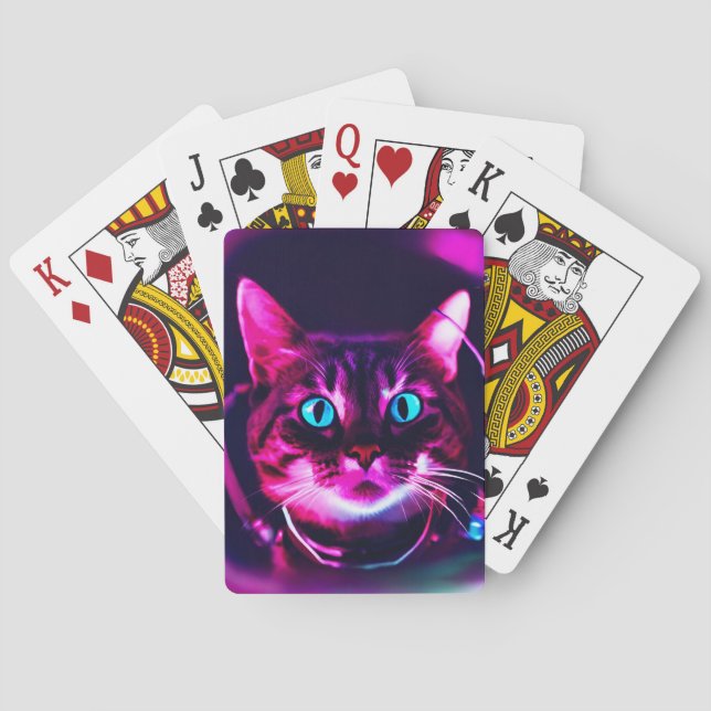astronaut cat poker cards (Back)