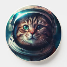 Astronaut Cat Pop Socket
